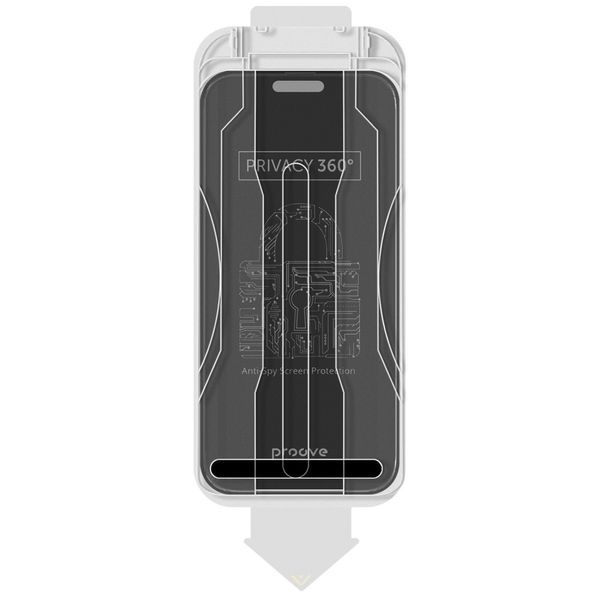 Захисне скло Proove Privacy 360 Installation Box iPhone 14 Pro/15/16 black 000012675 фото