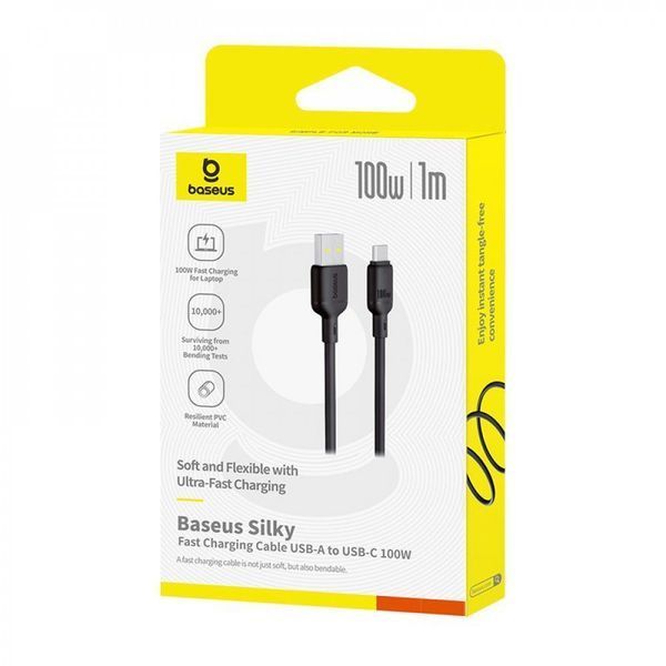 Кабель Baseus Silky Series Fast Charging Type-C 100W (1m) white 000011949 фото