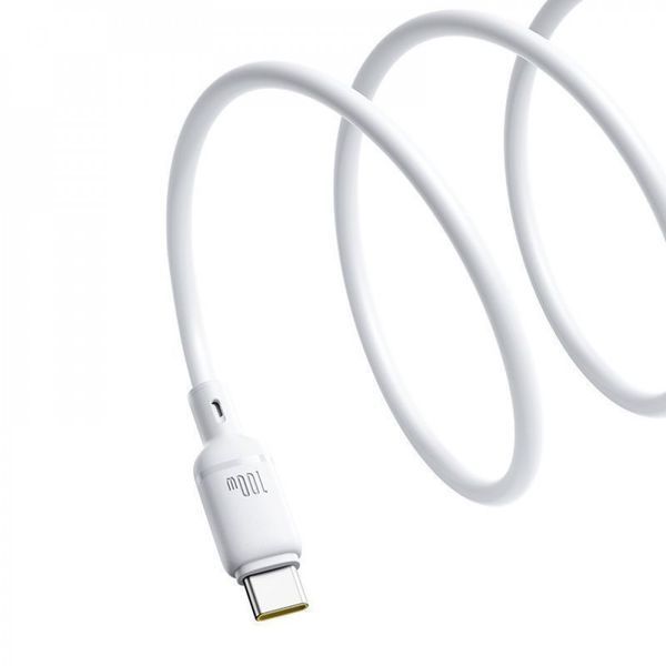 Кабель Baseus Silky Series Fast Charging Type-C 100W (1m) white 000011949 фото
