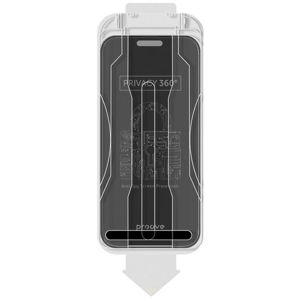 Захисне скло Proove Privacy 360 Installation Box iPhone 14 Pro/15/16 black 000012675 фото