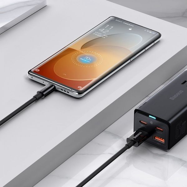 Кабель Baseus Superior Series (SUPERVOOC) Fast Charging Data Type-C 65W (1m) black 000016370 фото