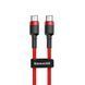 Кабель Baseus Cafule Type-C to Type-C PD 2.0 60W (1m) red 000016337 фото 4