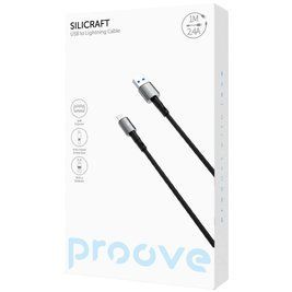 Кабель Proove Silicraft USB to Lightning 2.4A (1m) black 000012070 фото