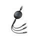 Кабель Baseus Bright Mirror 2 Series 3-in-1 (Micro USB+Lightning+Type-C) 3.5A (1.1m) black 000016489 фото 3