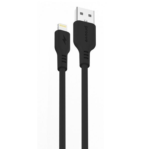 Кабель Proove Rebirth USB to Lightning 2.4A (1m) black 000012062 фото
