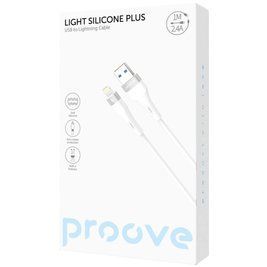 Кабель Proove Light Silicone Plus USB to Lightning 2.4A (1m) black 000012033 фото
