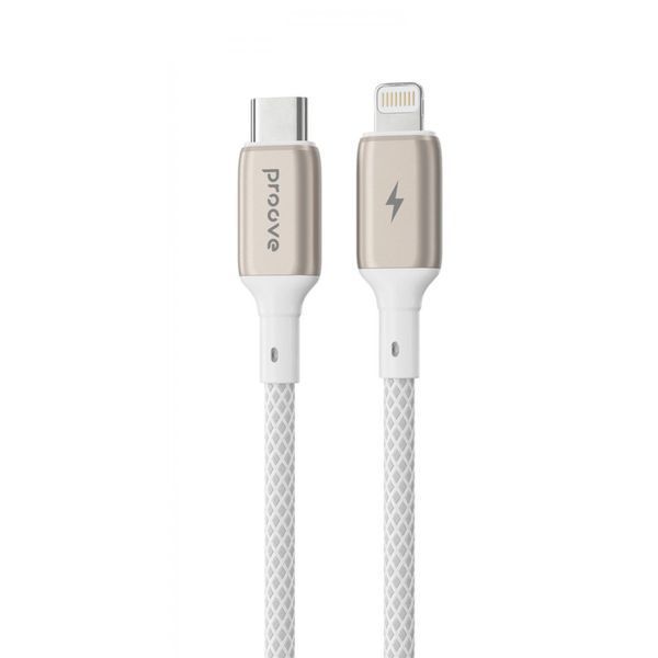 Кабель Proove Dense Metal Type-C to Lightning 27W (1m) white 000011992 фото