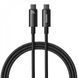 Кабель Baseus Tungsten Gold Fast Charging Type-C to Type-C 240W (1m) black 000016384 фото 1