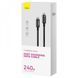 Кабель Baseus Tungsten Gold Fast Charging Type-C to Type-C 240W (1m) black 000016384 фото 2
