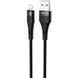 Кабель Proove Light Silicone Plus USB to Lightning 2.4A (1m) black 000012033 фото 2