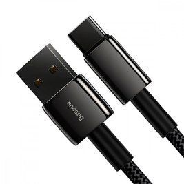 Кабель Baseus Tungsten Gold Fast Charging Lightning 2.4A (2m) black 000011977 фото