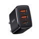 МЗП Baseus Compact Quick Charger 30W (Type-C + 2USB) white 000016397 фото 2