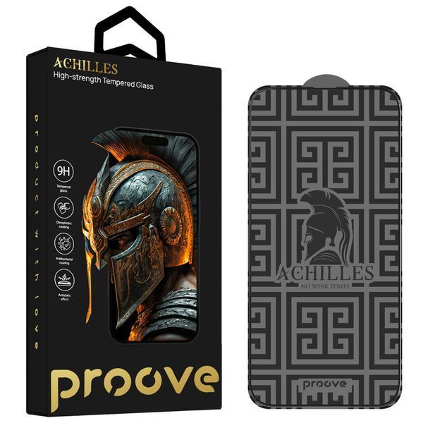 Захисне скло Proove Achilles iPhone 14 Pro Max/15 Plus/16 Plus black 000012597 фото