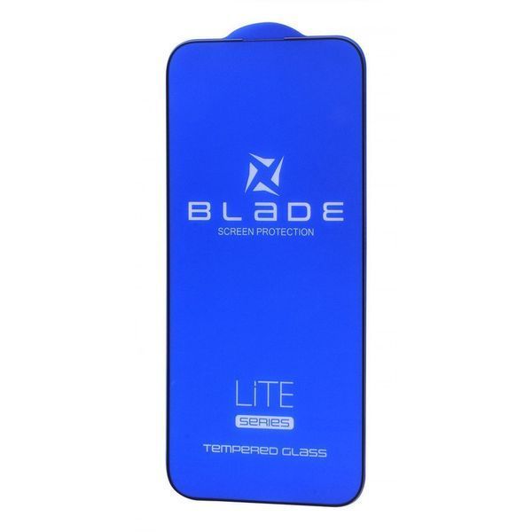 Захисне скло BLADE LITE Series Full Glue iPhone 14 Pro Max/15 Plus/16 Plus без упаковки black 000012498 фото