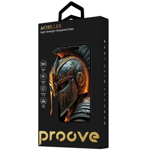 Захисне скло Proove Achilles iPhone 14 Pro Max/15 Plus/16 Plus black 000012597 фото