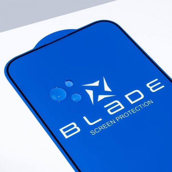 Захисне скло BLADE LITE Series Full Glue iPhone 14 Pro Max/15 Plus/16 Plus без упаковки black 000012498 фото