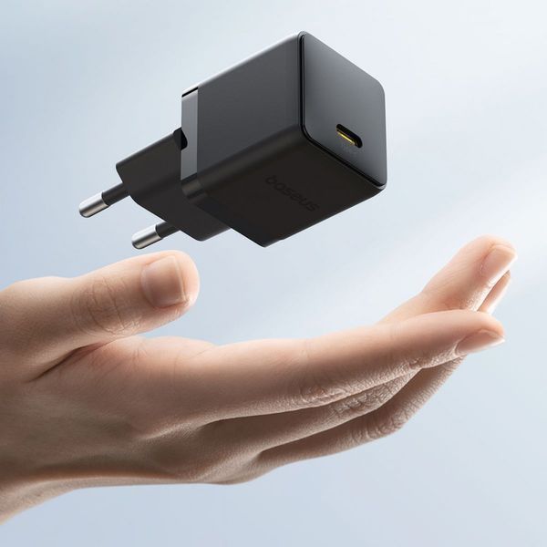 МЗП Baseus Palm Fast Charger 30W (Type-C) 30W + Кабель Type-C to Type-C 60W (1m) black 000012203 фото