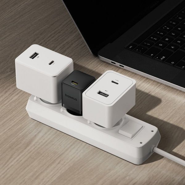 МЗП Baseus Palm Fast Charger 30W (Type-C) 30W + Кабель Type-C to Type-C 60W (1m) black 000012203 фото