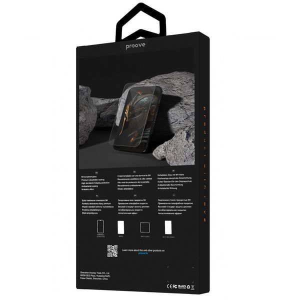 Захисне скло Proove Achilles iPhone 14 Pro Max/15 Plus/16 Plus black 000012597 фото