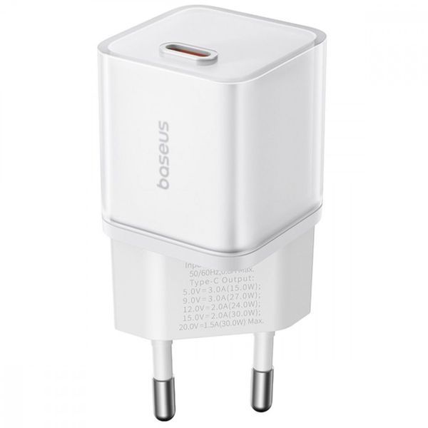 МЗП Baseus GaN5S 30W (Type-C) white 000012194 фото