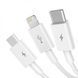 Кабель Baseus Superior Series Fast Charging 3-in-1 (Micro USB+Lightning+Type-C) 3.5A (1.5m) blue 000011959 фото 3