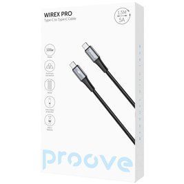 Кабель Proove WireX Pro Type-C to Type-C 100W (1.5m) white 000012106 фото