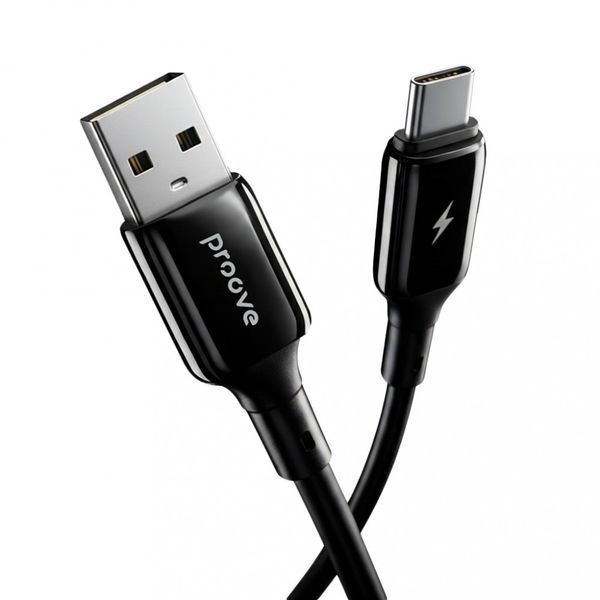 Кабель Proove Flex Metal USB to Type-C 3A (1m) black 000012014 фото