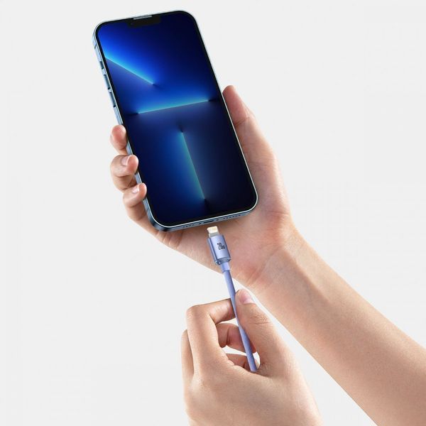 Кабель Baseus Crystal Shine Series Fast Charging Type-C to Lightning 20W (1.2m) blue 000011905 фото