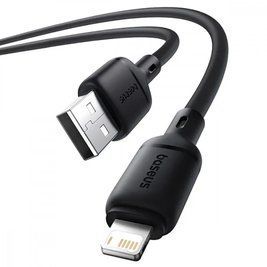 Кабель Baseus Silky Series Fast Charging Lightning 2.4A (1m) black 000011946 фото