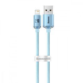 Кабель Baseus Crystal Shine Series Fast Charging Lightning 2.4A (2m) sky blue 000011898 фото