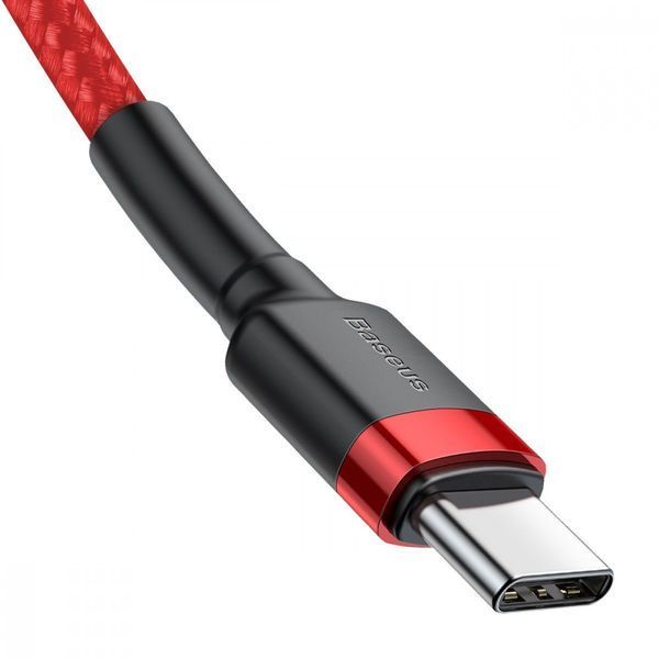 Кабель Baseus Cafule Flash Charging Type-C to Type-C PD 2.0 100W (2m) gray/black 000011850 фото