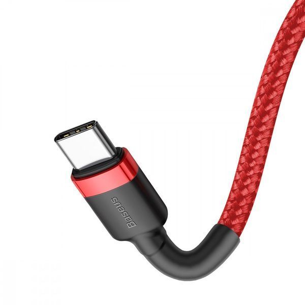 Кабель Baseus Cafule Flash Charging Type-C to Type-C PD 2.0 100W (2m) gray/black 000011850 фото