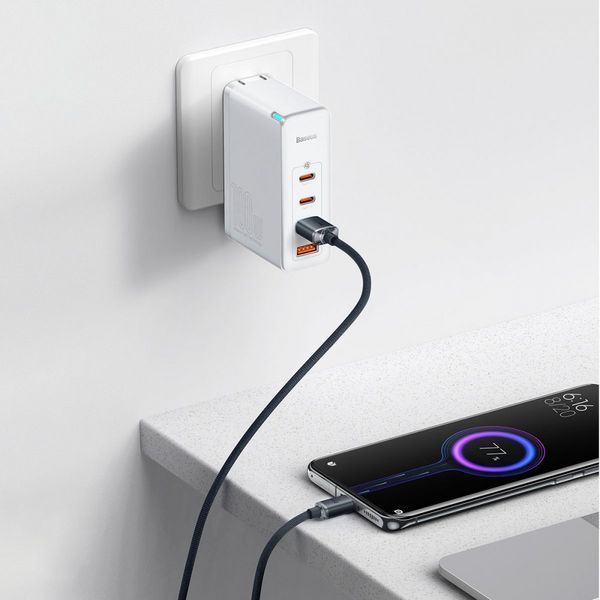 Кабель Baseus Crystal Shine Series Fast Charging Type-C 100W (1.2m) blue 000016343 фото