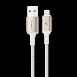 Кабель Proove Dense Metal USB to Lightning 2.4A (1m) white 000011997 фото