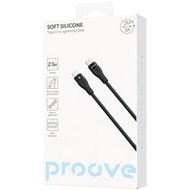 Кабель Proove Soft Silicone Type-C to Lightning 27W (2m) black 000012084 фото