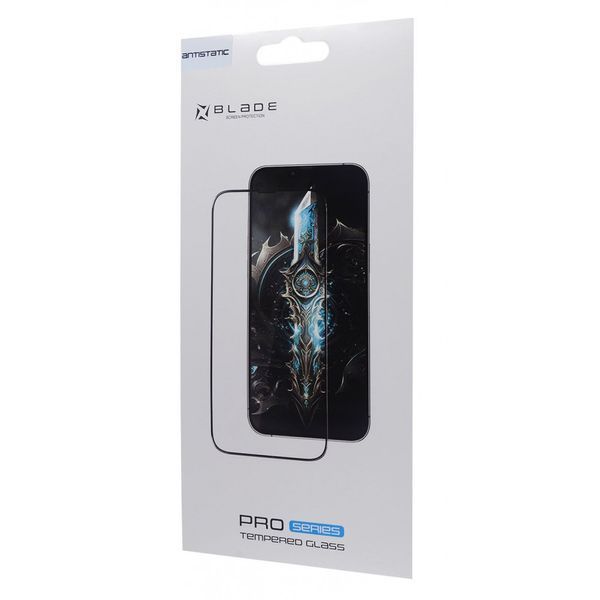Захисне скло BLADE ANTISTATIC Series Full Glue iPhone 15 Pro Max black 000012468 фото