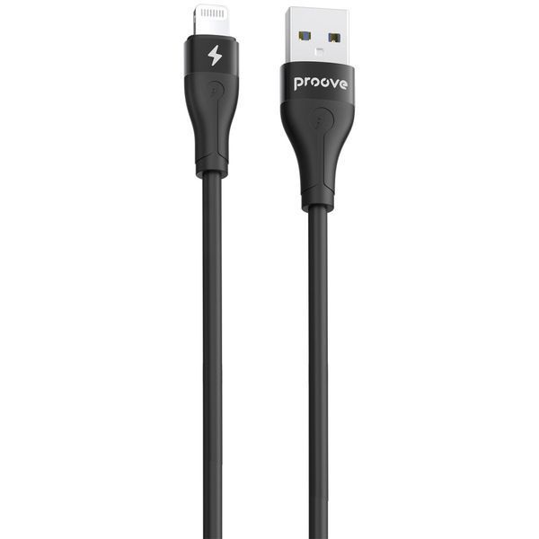 Кабель Proove Soft Silicone USB to Lightning 2.4A (1m) black 000012089 фото