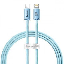 Кабель Baseus Crystal Shine Series Fast Charging Type-C to Lightning 20W (1.2m) sky blue 000016344 фото