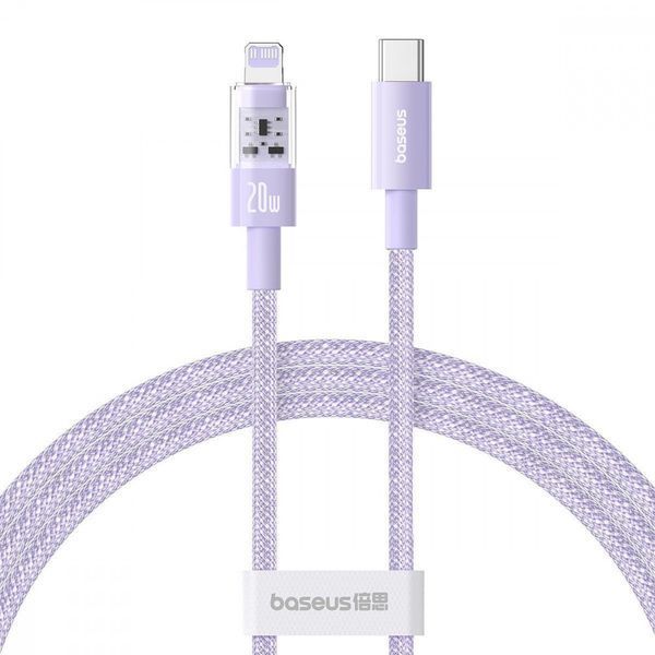 Кабель Baseus Gem Fast-Charging Data Cable Type-C to Lightning 20W 2m purple 000016357 фото