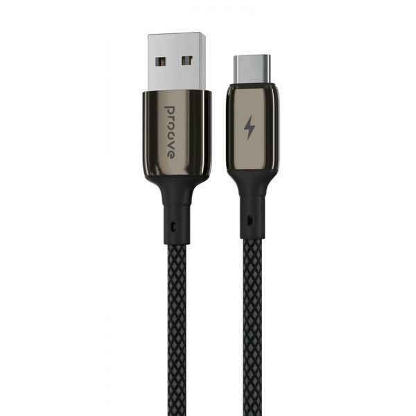 Кабель Proove Dense Metal USB to Type-C 3A (1m) black 000016386 фото