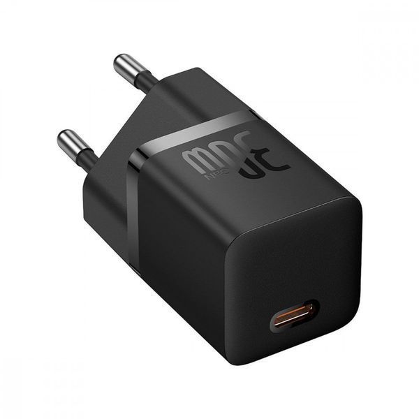 МЗП Baseus GaN5 Mini Fast Charger 30W ( Type-C ) + Кабель Type-C to Type-C 100W (1m) blue 000016401 фото