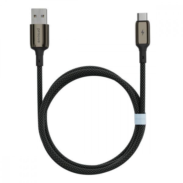Кабель Proove Dense Metal USB to Type-C 3A (1m) black 000016386 фото