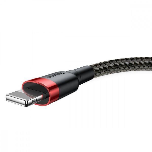 Кабель Baseus Cafule Lightning 1.5A (2m) red/black 000016322 фото