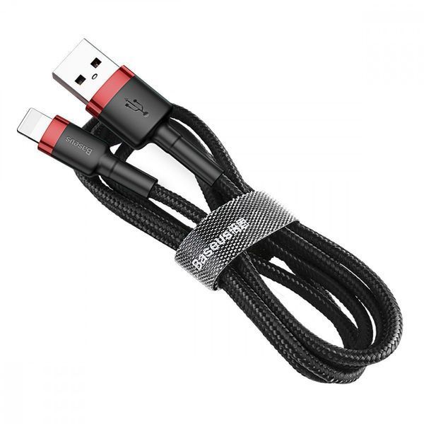 Кабель Baseus Cafule Lightning 1.5A (2m) red/black 000016322 фото