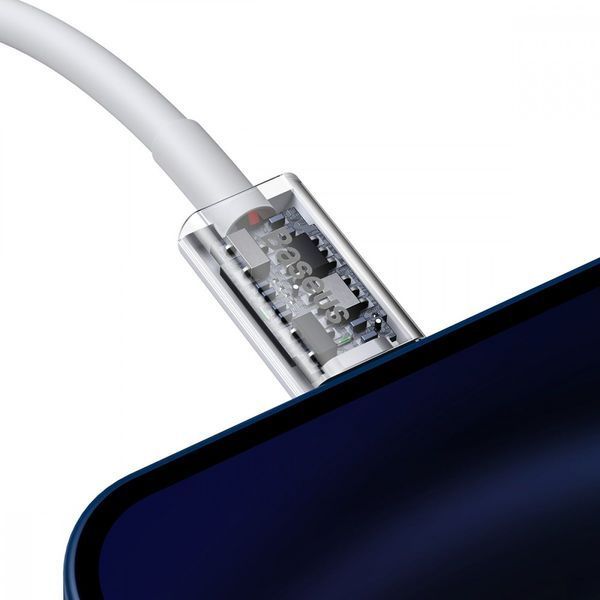 Кабель Baseus Superior Series Fast Charging Data Type-C to Lightning PD 20W (0.25m) white 000011963 фото