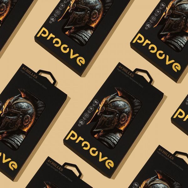 Захисне скло Proove Achilles iPhone 16 Pro/17 black 000012602 фото