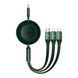 Кабель Baseus Bright Mirror 2 Series 3-in-1 (Micro USB+Lightning+Type-C) 100W (1.1m) green 000011844 фото 2