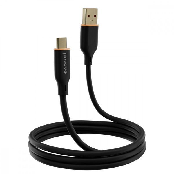 Кабель Proove Jelly Silicone USB to Type-C 3A (1m) black 000012029 фото