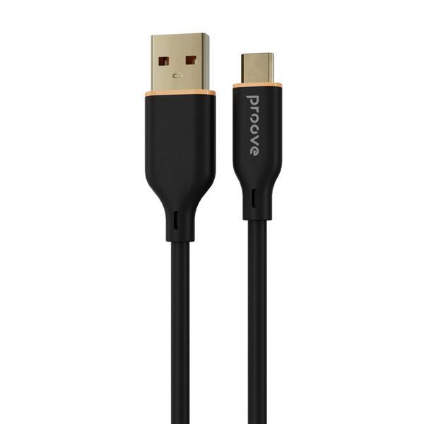 Кабель Proove Jelly Silicone USB to Type-C 3A (1m) black 000012029 фото