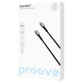 Кабель Proove Silicraft Type-C to Type-C 60W (1m) black 000012069 фото